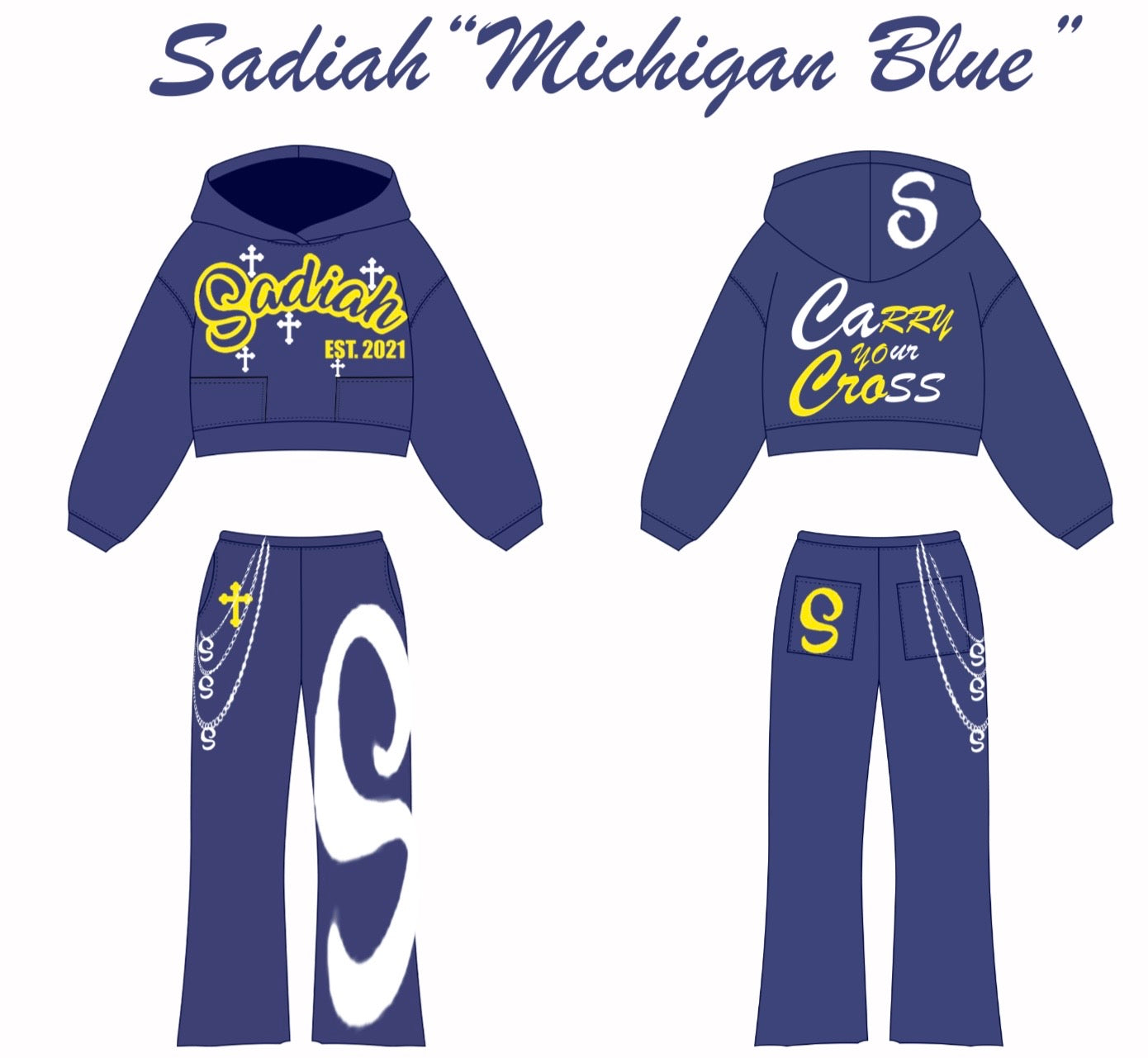 Michigan Blue “Cary Your Cross”