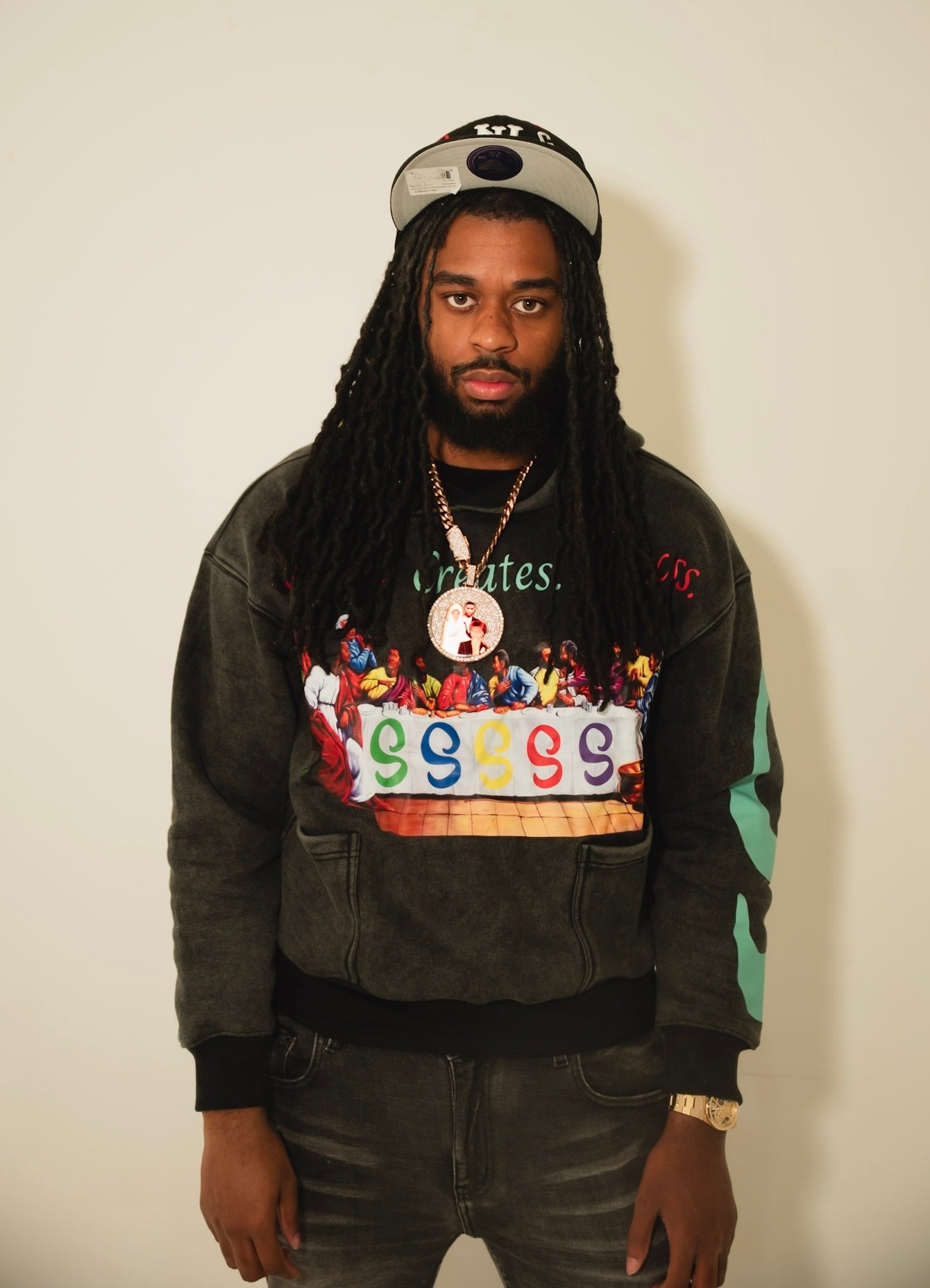 Sacrifice "Red Mist" Acid wash hoodie